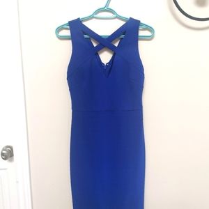 GUESS Sleeveless Cross Neck Bandage Knit Dress - size 4